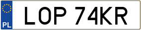 Trailer License Plate